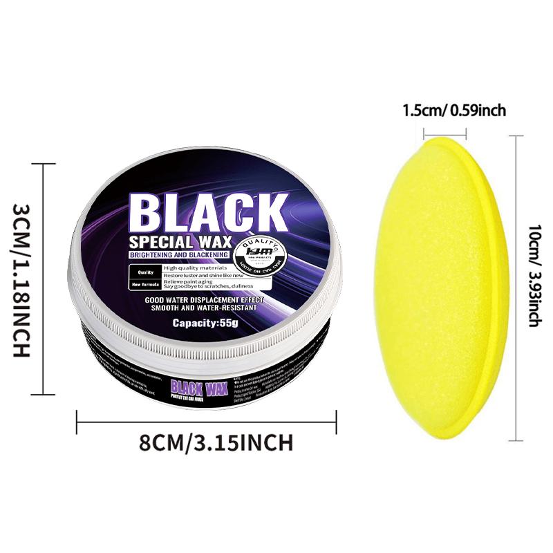 Premium Black Car Wax - Paint Protection & Shine Enhancer, Polishing and Maintenance Wax for All Vehicles