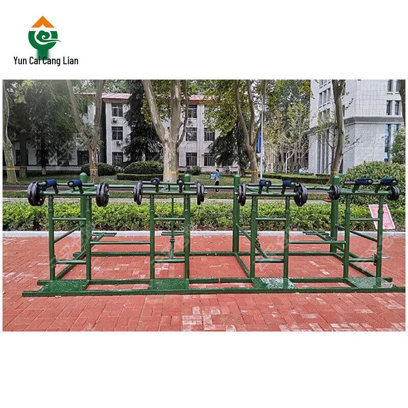 Outdoor Four-Person Strength Training Station