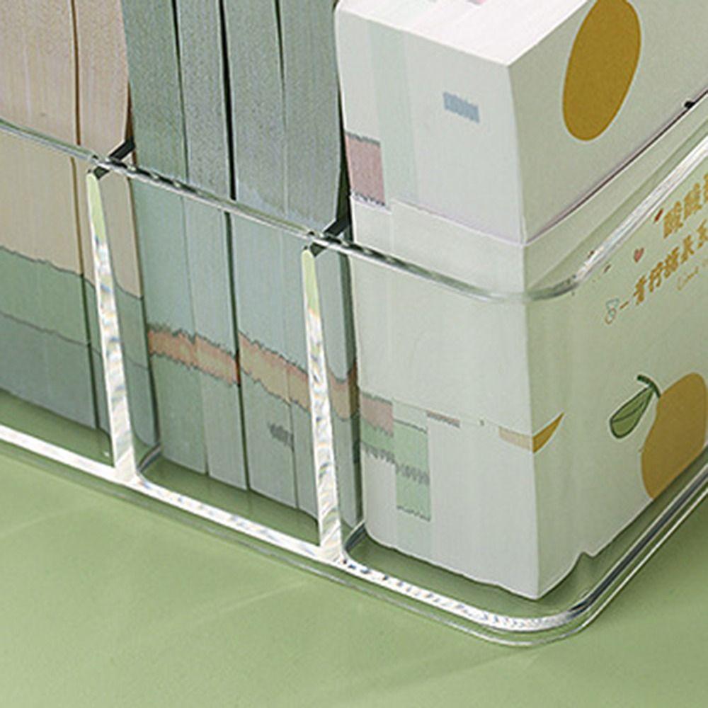 Portable Compartment Storage Box Plastic Sticky Note Sorting Box  Charging Line
