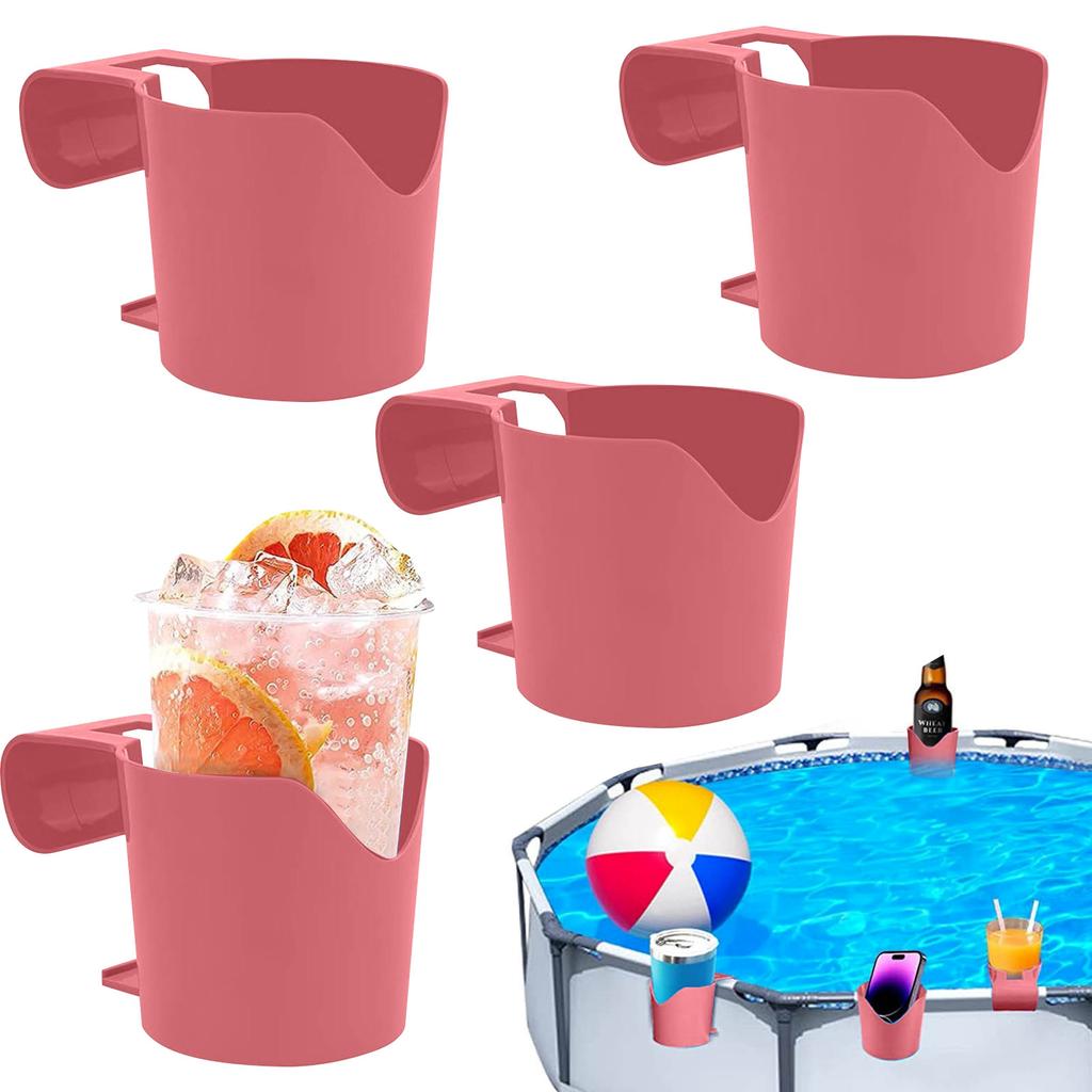 Pool Side Cup Holder For Above Ground Inflatable Pool Pool Side Drink Cup Holder No Spill Pool Drink Holder For Home Pool