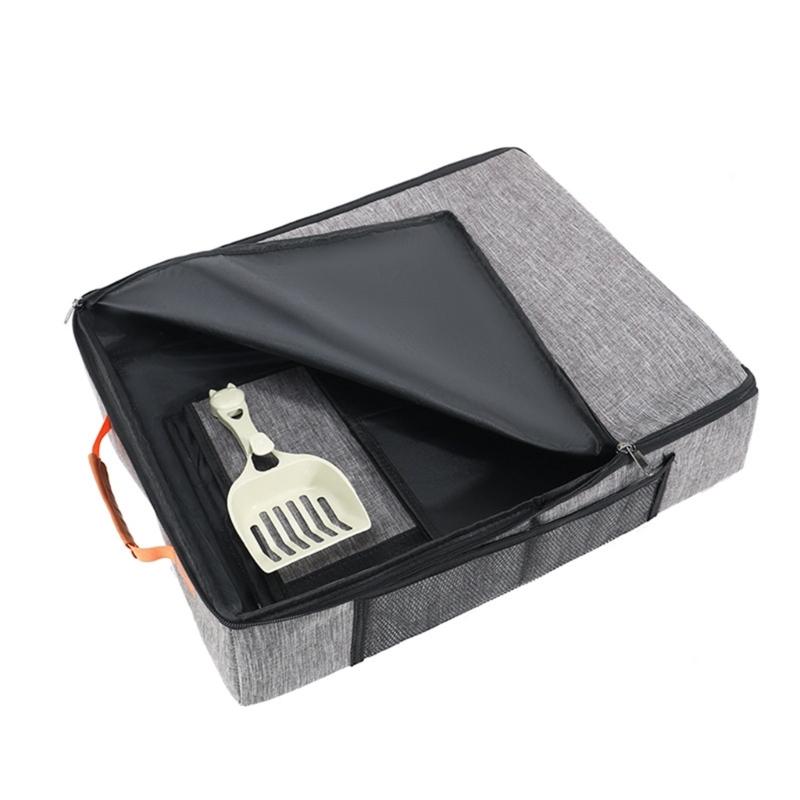Cats Litter Pans With Handle Baffle Rabbit Litter Box Easy Cleaning No Residues Easy Cleaning Smooth Surfaces