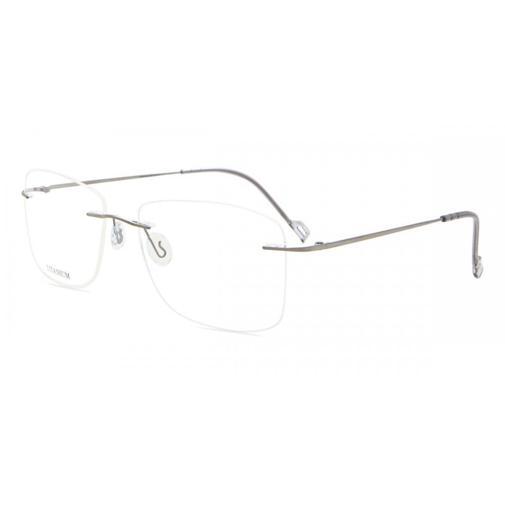 Rimless Rectangle Shiny Gunmetal SmaRtbuy Collection Henny Rt 009 C3 Fashion Unisex Eyeglasses
