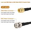SMA Male to BNC Male Cable 1ft,2 Pack SMA to BNC Cable RG316 SMA BNC Adapter Cable for RF Applications/Antennas/Wireless LAN Devices/Wi-Fi Radios