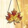 Garden Sun Catchers Decorative Wall Art Ornaments Fall Maple Leaves Window 2D Art Pendant Sun Catcher For Windowsill Bedroom