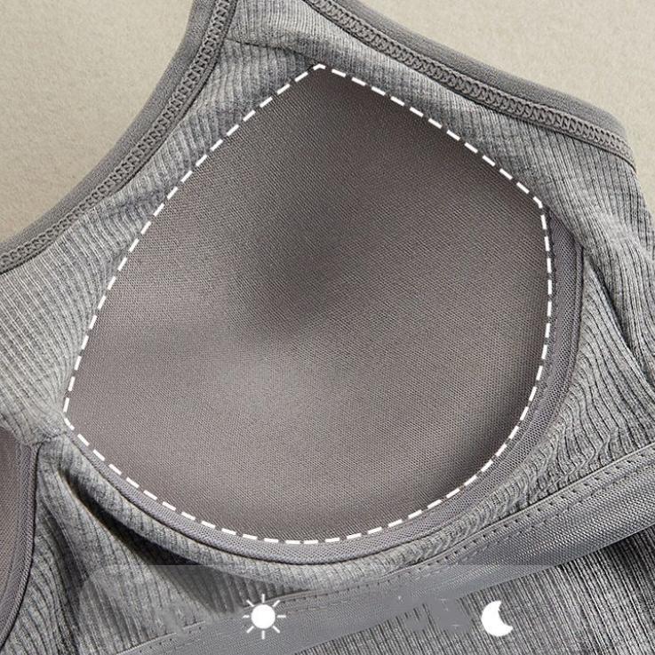 Modal suspender colete feminino sutiã almofada versátil sutiã livre integrado roupa interior