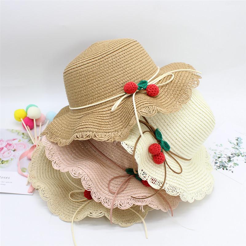 Summer Children'S Sun Hat Girls Straw Hat Cute Princess Hat Baby Girl Sun Hat Beach Hat Bag