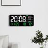 LED Multi-functional Digital Wall Clock Formaldehyde/ CO2/ TVOC Display Indoor Decorative Clock with Remote Control Countdown