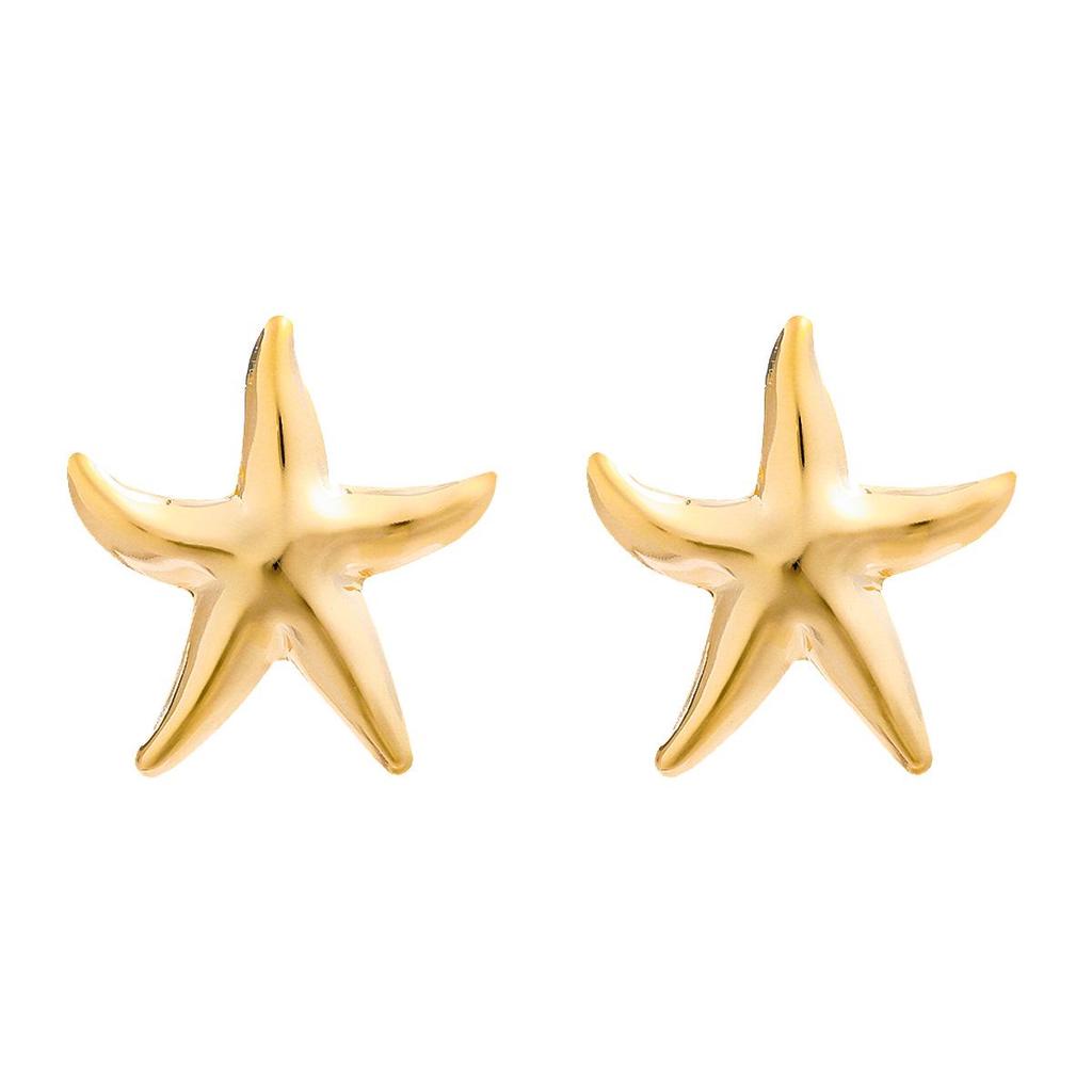 Exaggerated Starfish Alloy Earrings: Summer Ocean Style for Women