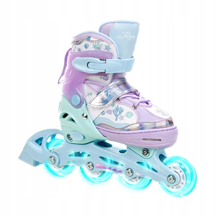 Super Merchant Verstelbare Schaatsen Raven Isla 30-33 Led Wielen