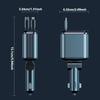 New Starlight Car Charger Adapter 120W Super Fast Car Phone Charger with Dual Retractable Cable USB Type C Cigarette Lighter