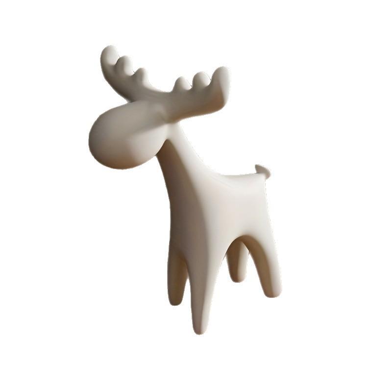 3D Printed European Style Deer Ornament Creative Home Craft Decoration For TV Cabinet Desktop Figurine Room Decor Gift