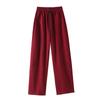 Women's High-Waist Wide-Leg Sweatpants: Autumn/Winter Thickened Velvet Casual Pants