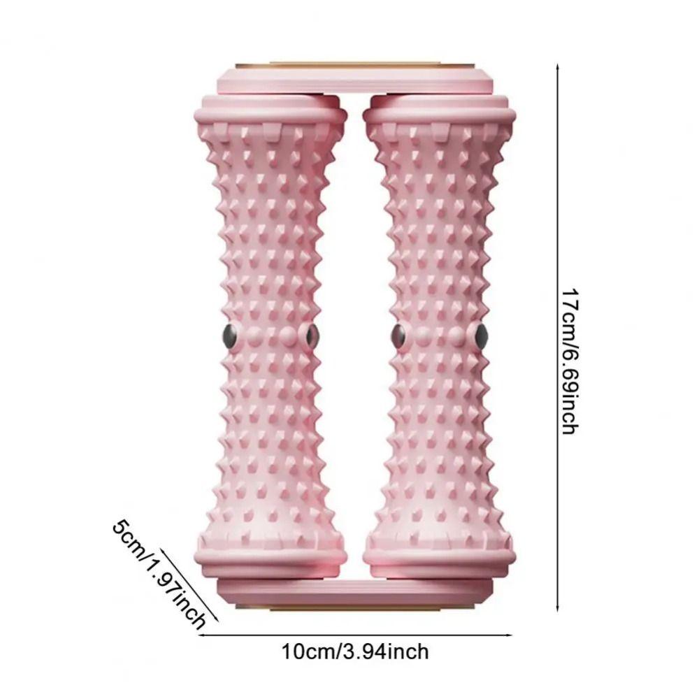 Ergonomische Form Fußgewölbemassagegerät Doppelreihenrolle Fußentspannungswerkzeug Yogapraxis
