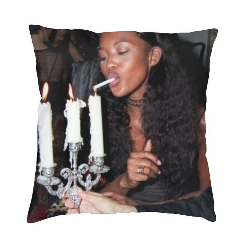 

Custom British Dancer Singer Naomis Campbell Cushion Cover Doublesided Printing Floor Pillow Case for Car Pillowcase Home Decor 30x30cm 12x12in