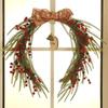 Horseshoe Christmas Wreath with Berries & Bells