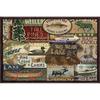 Retro Crystal Velvet Luxury Floor Mat – Dirt-Resistant, Easy-Clean, Large Area Entry or Bedroom Rug