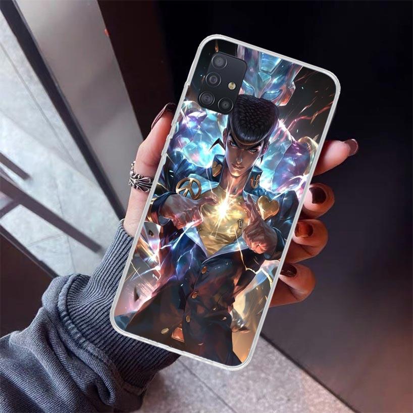 

JoJo Adventure Higashikata Josuke Phone Case For Samsung Galaxy A52 A51 A50S A32 A22 A12 A02S A72 A71 A31 A70 A30S Note 20 Ultra Samsung A10S