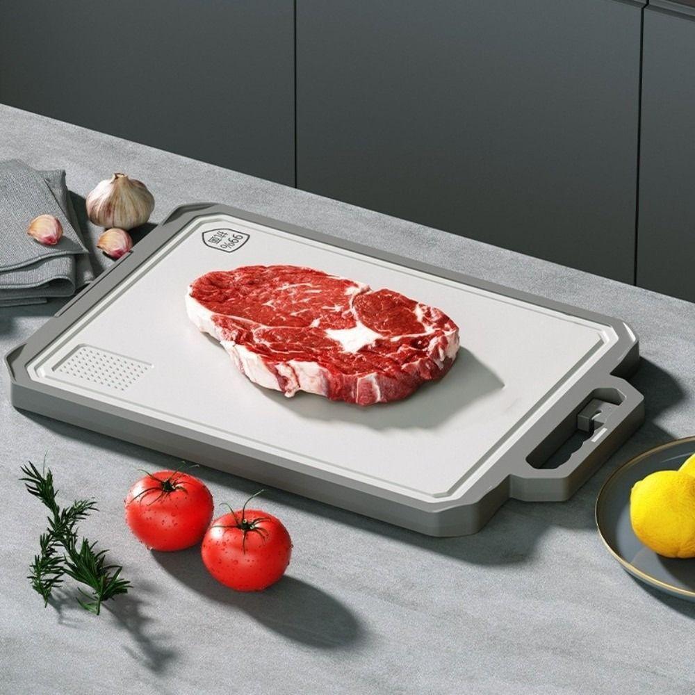 Stainless Steel Chopping Board with Sharpener Chopping Mat Metal Cutting Board  Kitchen Use