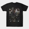 Men Black Print T-shirt Remix - Vintage Speakers Mixed Media Collage Art No-Cut Transfer Paper Print Cotton Tshirt