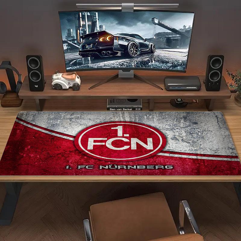 1.FC Nürnberg Logo Color Mouse Pad Large Gaming Table Cushion Non-slip Laptop Tablet Big Mousepad XXL Mat Mini PC Playmat With Lock edge