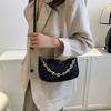 Lychee Pattern Chain Women's Bag New Niche Design Sense Versatile Shoulder Messenger Bag Texture Underarm Bag