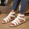 Fashion Women Sandals 2025 New Summer Elegant Shoes for Woman Low Heels Flat Casual Luxury Gladiator Sandals Women Sandalias De Mujer