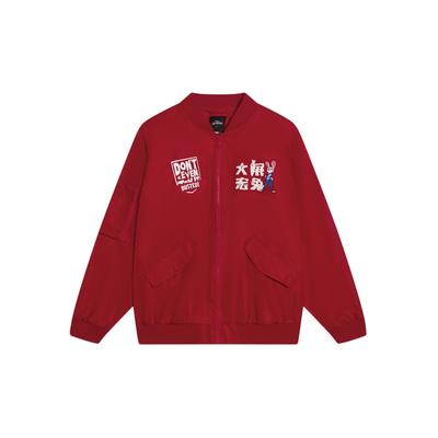 Li Ning Disney Collaboration Series Big Expansion Rabbit New Year Cartoon Bunny Letter Long Sleeve Jacket Unisex Jacket Agate-Red AJDT319-1