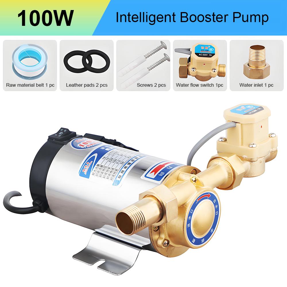 220V Solar Water Heater Home Booster Pump Automatic Piping Pressurized Pump Tap Water Booster Pressurized Water Pump