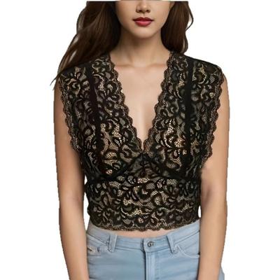 Damen Neue Modische und Elegante Camp Seide Muschelkanten Kurze Westen Tops