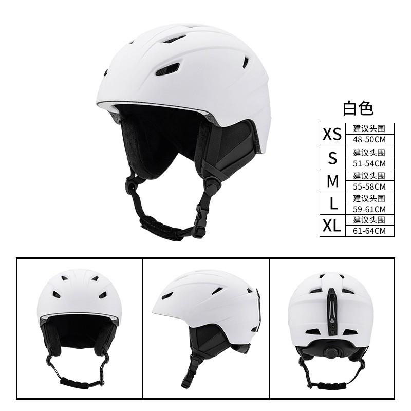 Universal Ski Helmet Adults Kids With Integrated Goggle Strap PC Shell EPS Liner Outdoor Indoor Snow Sports Safety Gear