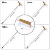 Pizza Oven Cleaning Brush Grill Cleaning Tool with Scraper for Home Kitchen and Commercial Use Long Handle Design