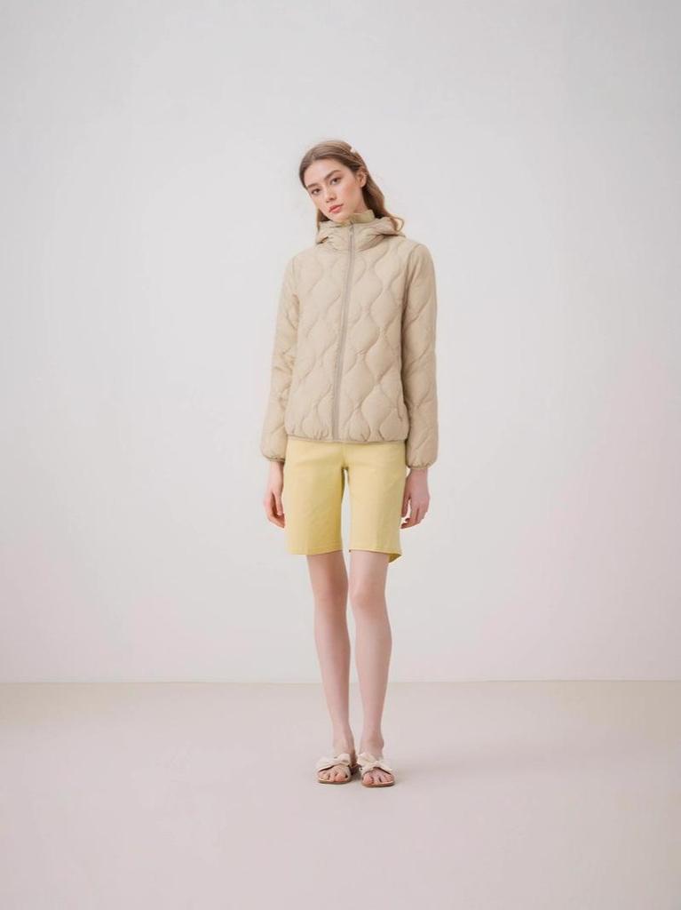 2025 Women's Petite Hooded Short Lightweight Duck Down Jacket - Autumn/Winter Casual Versatile Outerwear