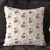 Halloween Ghost Pumpkin Pillowcase Washable Soft Pillow Case Comfortable Throw Pillow Cover for Couch Sofa Bedroom Home Decor