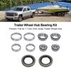2 Sets Trailer Wheel Hub Bearing Kit with Protector Professional LM11949 LM11910 for 1 1/4in 3/4in Axles