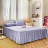 Bed Skirt Simple Fashion Modern Skin-friendly Dust-proof Bedspread Comfortable Bedroom Ruffles Protector Bedcover Korean Sheets