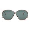 Dior Stellaire 2 Irregular Gold Frame Sunglasses Metal Oval Sunglasses Women sunglasses STELLAIRE2-DDBO7