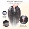 Women's Real Hair Wig Pieces - Human Hair Top Hairpiece with Fake Bangs