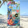 American Cartoon Figure Print Thick Microfiber Beach Towel Quick Dry Bath Blanket For Kids