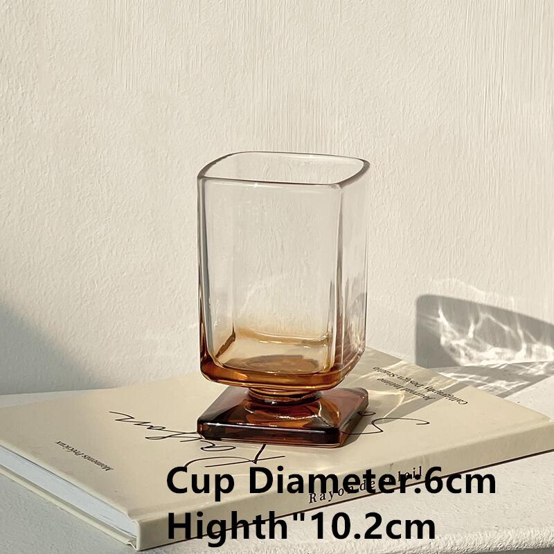 Glass cup for home use, high-end appearance, niche design, whiskey cup, beverage, cocktail cup 101-200ml