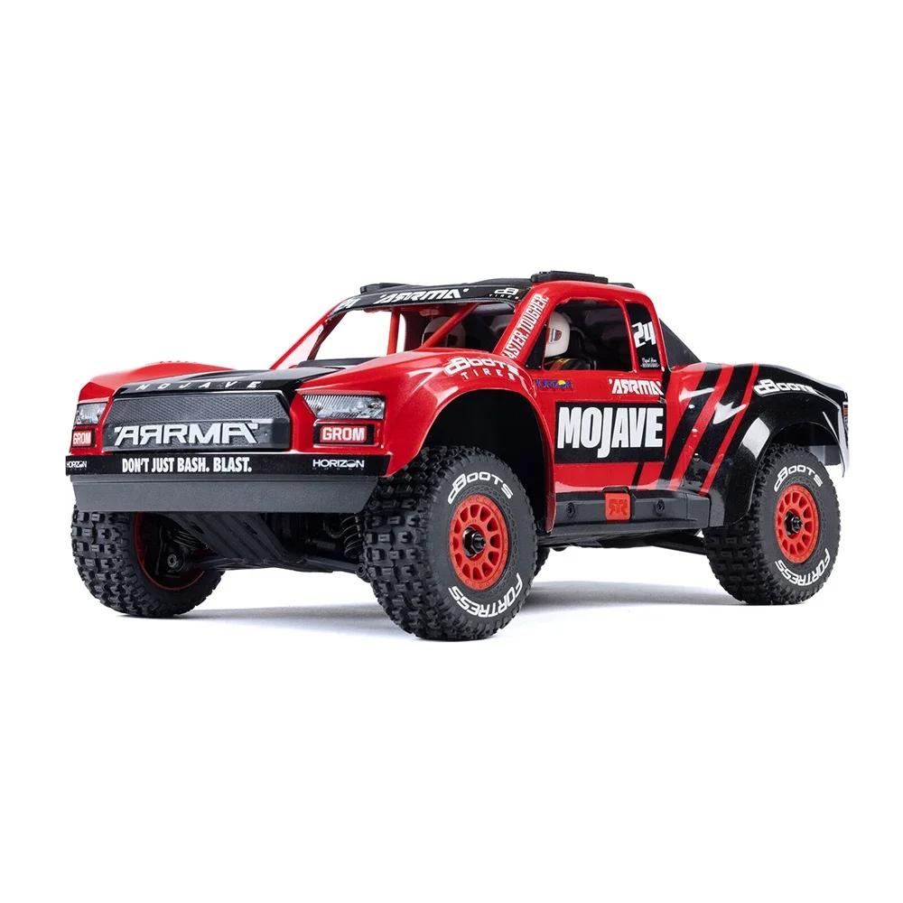 

ARRMA MOJAVE GROM MEGA 380 Brushed 4WD RTR 1/14 Scale Desert Truck RC Electric Remote Control Model Cars Adult Children s Toys червоний
