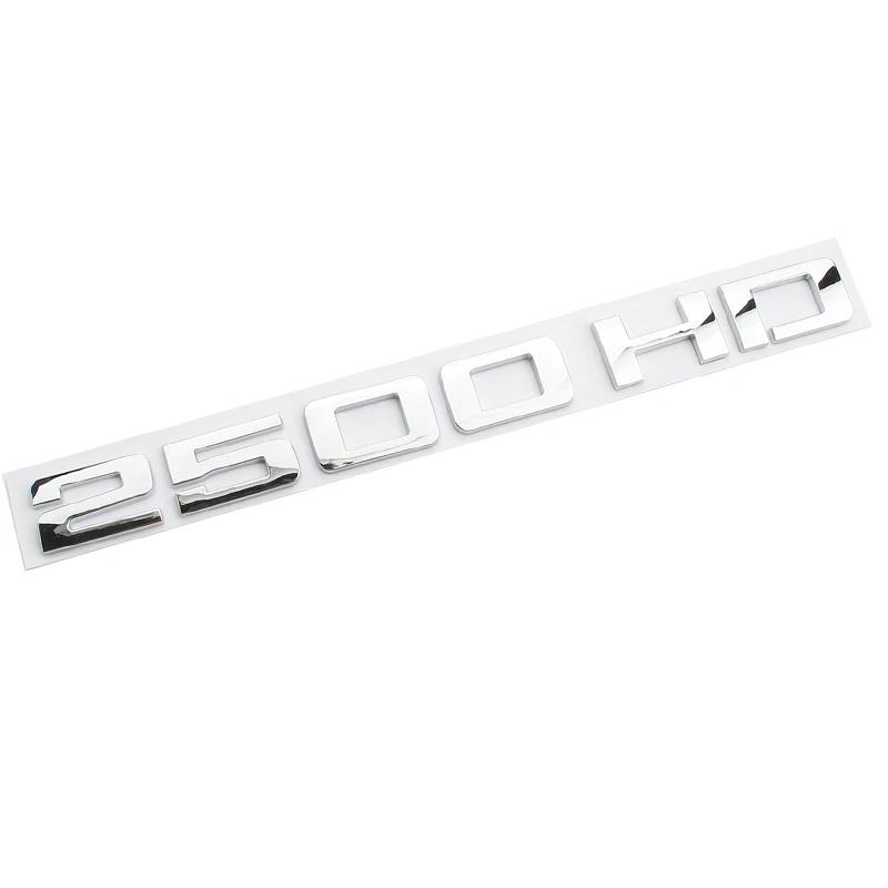 Chrome Black 2500 HD Decals Sticker For Chevrolet GMC Silverado 2500HD Sierra Yukon Car Trunk Letters Badge Emblem Stickers