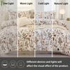 3pcs/set Leaf Floral Pattern Duvet Cover Set(1 Duvet Cover & 2 PillowcaseSoft And Skin-Friendly Duvet Cover Bedding Set For