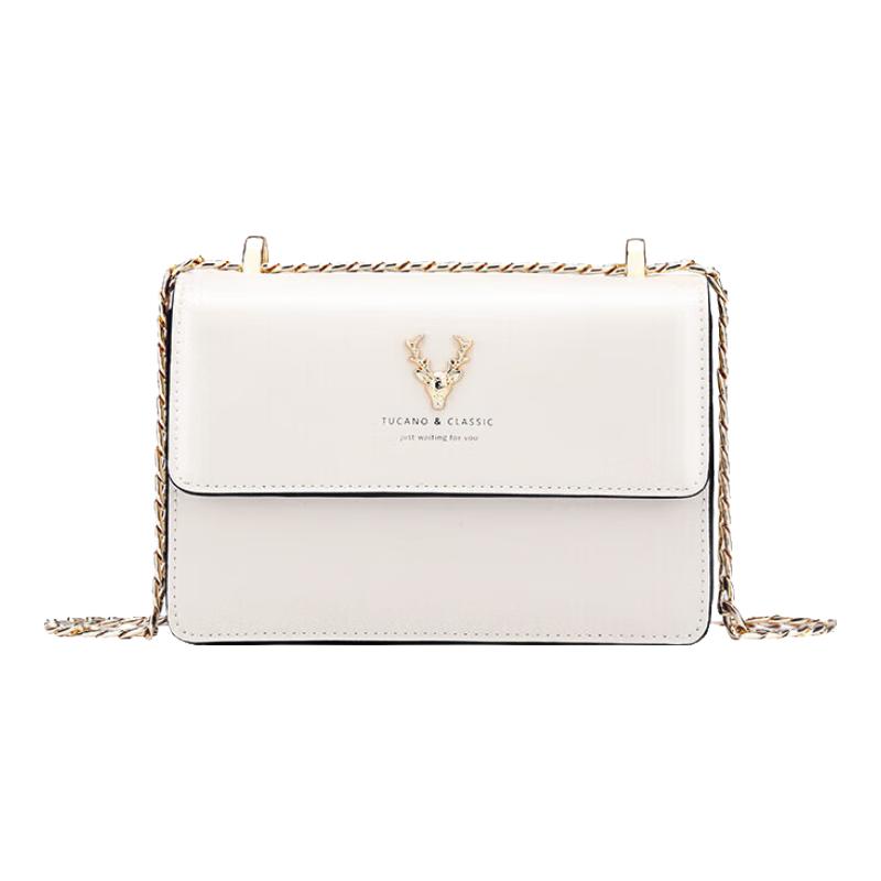 TUCANO Women's Leather Chain Shoulder Crossbody Bag