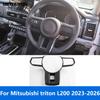 Steering Wheel Cover Molding Trim For Mitsubishi Triton L200 2024 2025 2026 Carbon Fiber Interior Accessories Car Styling