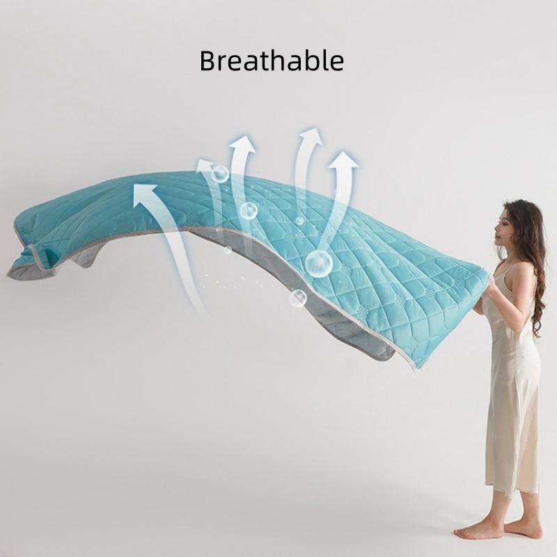 Nouvelle Couverture Rafraîchissante Douce Légère Lisse Couette Climatisation Légère Couette Fraîche d'Été Couvre-lit Froid Double Face