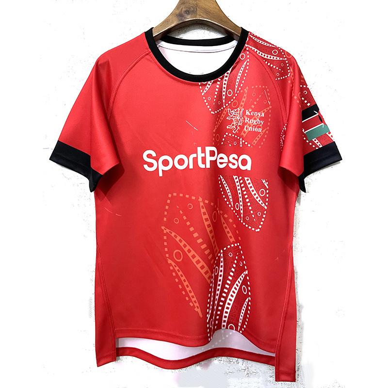 2025 New Kenya Rugby Union Jerseys Short Sleeve T-Shirt Sportswear Kenya Rugby Jerseys