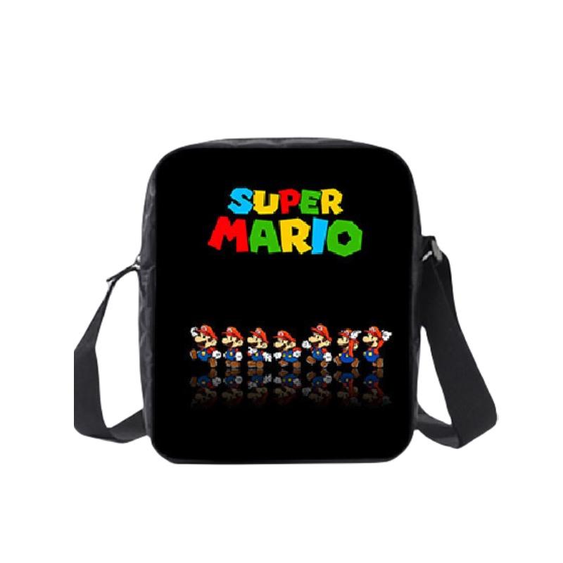New Arrival Mario Cartoon Backpack For Elementary And Middle School Students Lunch Bag And Pencil Case Included