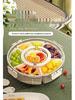 360° Rotating Six-Compartment Storage Box for Refrigerator & Picnic - Fresh-Keeping Fruit Bowl