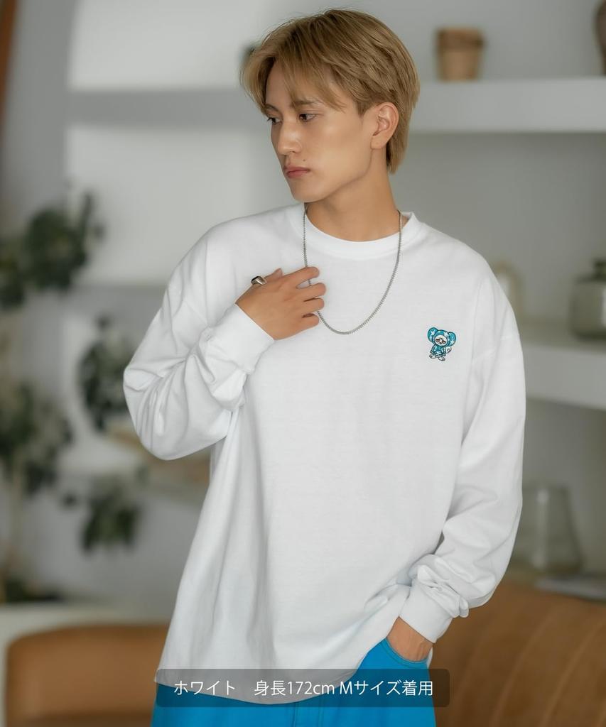 IMPROMES Casual SIDEWAYSTANCE Embroidered Downer Rat Long Sleeve T-Shirt, Men's, Purple