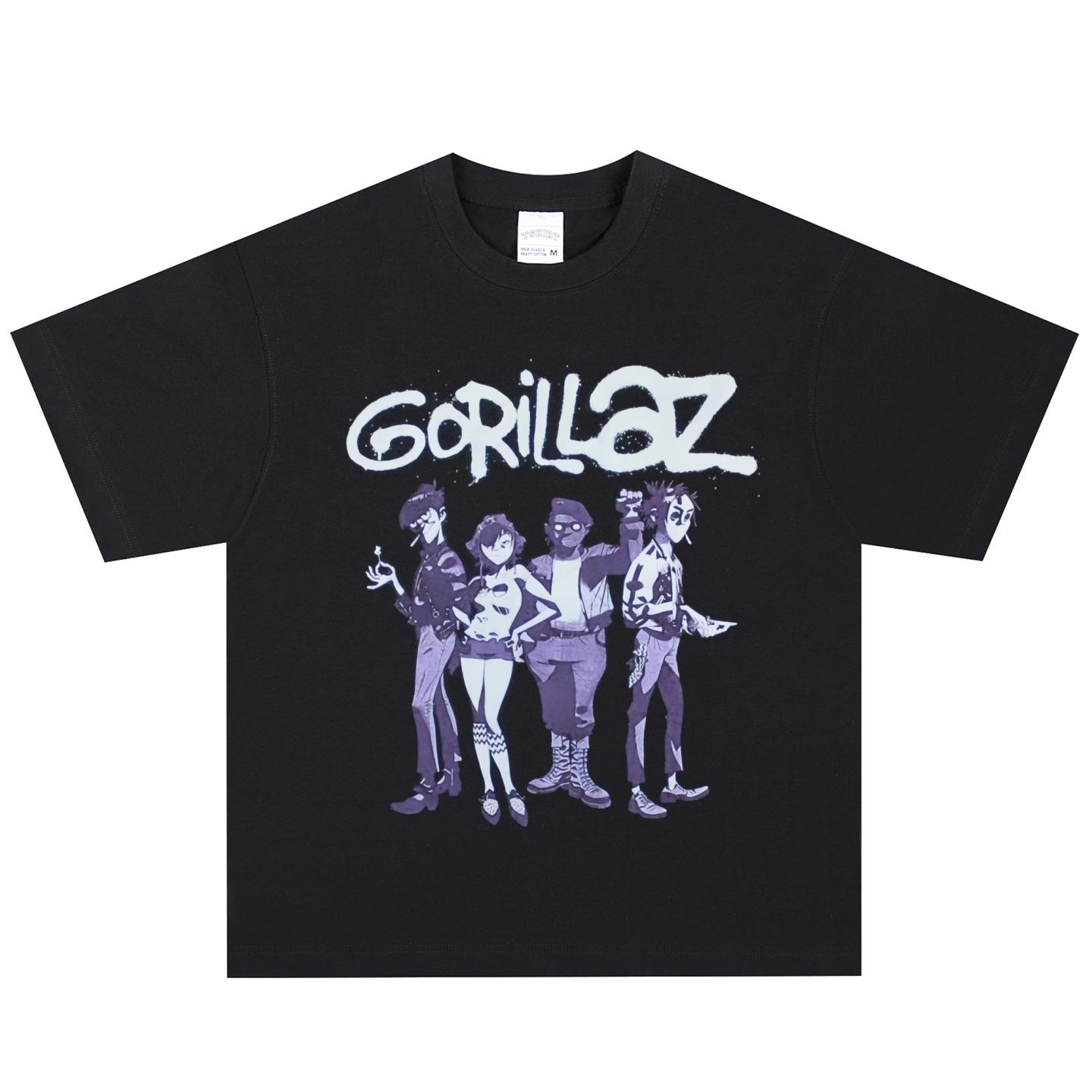 Gorillaz T-Shirt, Soft Fabric Casual Daily Wear XXL